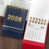 2026 Mini Spiral Bound Refillable Desktop Calendar Business Monthly Schedule Planner For Office Desk Home Modern Minimalist