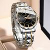 AKNIGHT Men's Watch, Anti-Reverse Bezel, Analog Watch, Stylish Watch, Crystal, Easy-to-Read, Luminous, Wristwatch, Stainless Steel Band, 30m Water