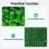 12 Pcs Artificial Boxwood Hedge Panels, UV Protected Outdoor Indoor Privacy Fence Screen, 40x60cm Green Grass Wall