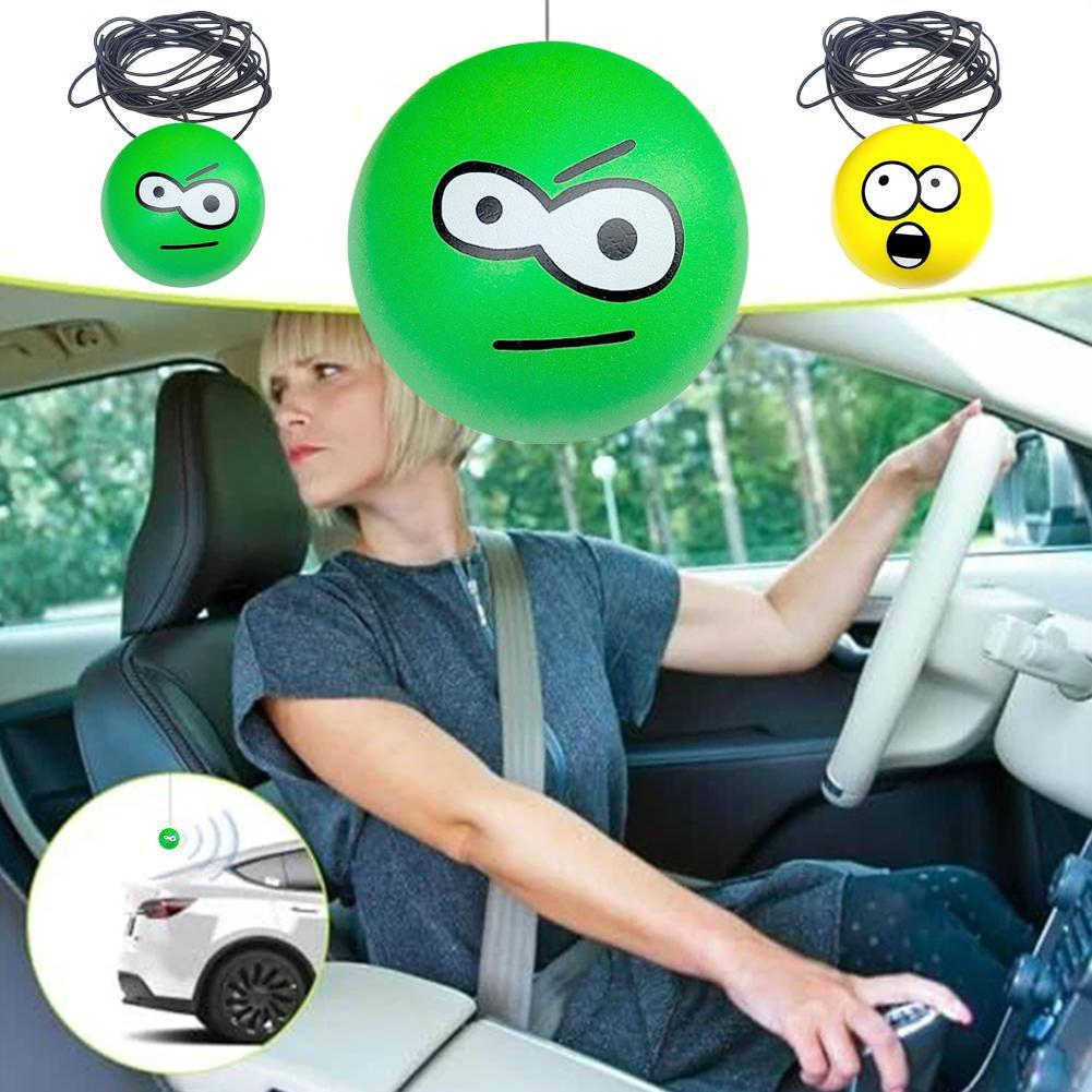 Garage Tennis Parking Aid 7cm Garage Hanging Ball 4m Elastic Rope PU Foam Ball Car Parking Sign Decoration General Car Ornament
