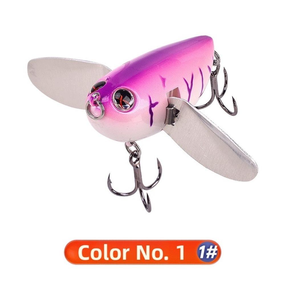 12.7g Topwater Simulation Cicada 60mm Popper Floating Lures Simulation Fishing Lures  For Fishing 1#