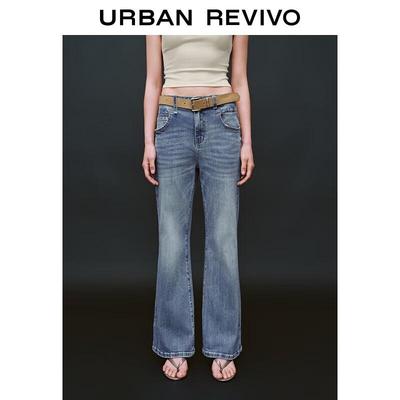 UR Women's Retro Washed Flare Denim Jeans