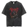 Unisex Berserk Manga Tshirt Guts Anime T Shirt for Men Women T-shirt Vintage Washed Cotton Clothing Summer Casual Short Sleeves Tees