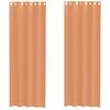 VidaXL Rideaux en voile avec œillets 2 pcs terre cuite, rideau en filet, rideau transparent, voile de fenêtre, traitement de 4102141