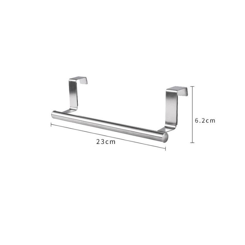 2 Size Towel Racks Over Kitchen Cabinet Door Towel Rack Bar Hanging Holder Bathroom  Shelf Rack Home Organizer Long Wall Hook