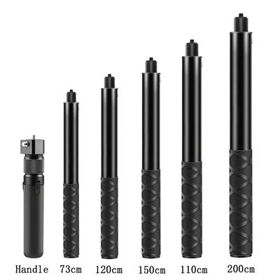 Σετ Χειρολαβής Selfie Stick για Insta360 X5 X4 GoPro 13 12 11 DJI Action 6 5Pro 4 SJCAM Κάμερα Bullet Time Αόρατο Selfie Stick