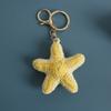 Funny Shrimp Doll Crochet Keychain Handmaking Clown Fish Knitting Keyrings Cute Shrimp Keyrings Bag Pendant Custom Accessories