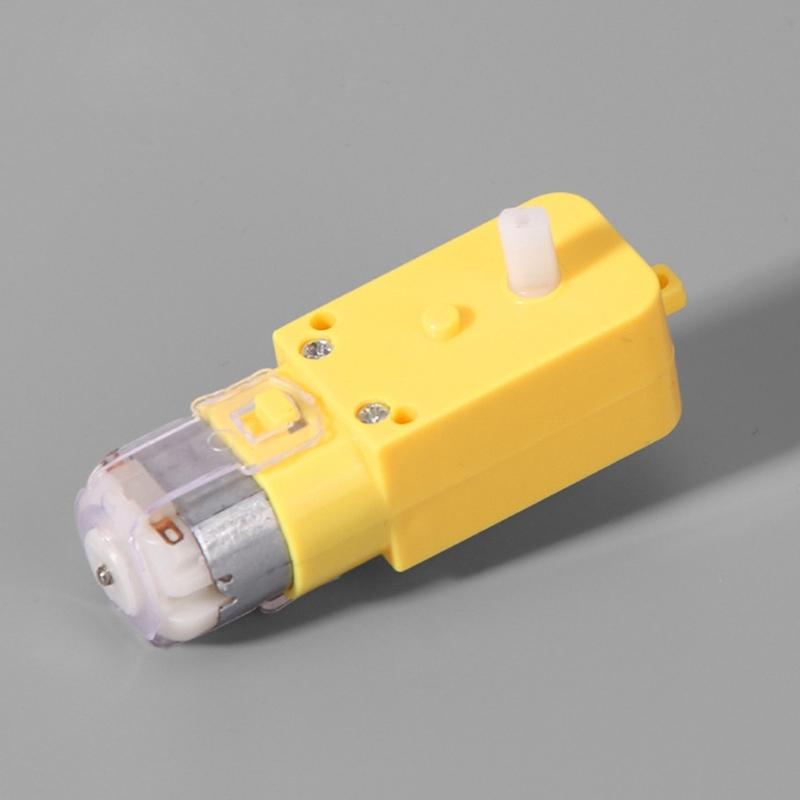 4Pcs 3V Double Shaft Geared Motor Gearmotor Intelligent Car Chassis Four Drive Motor for Intelligent Car Robot