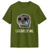 Unisexs Tshirts Cute Hamster Meme Hipster Pure Cotton Tee Shirt Short Sleeve T Shirt Round Neck Tops Party