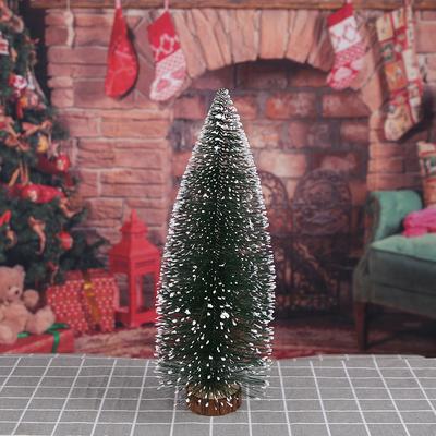 Mini Christmas Trees Artificial Pine Needle Desk Ornaments 10/15/20cm Fake Evergreen Trees for Holiday Decor