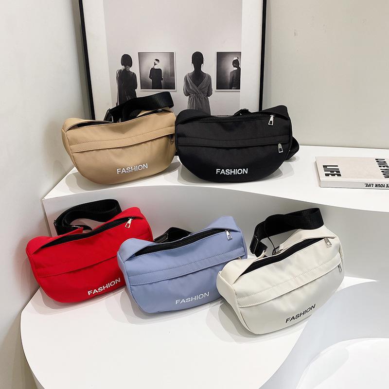 Korean Version of Fashionable and Simple Nylon Dumpling Bag Women's New Large-capacity Lightweight Messenger Bag Handbag Women