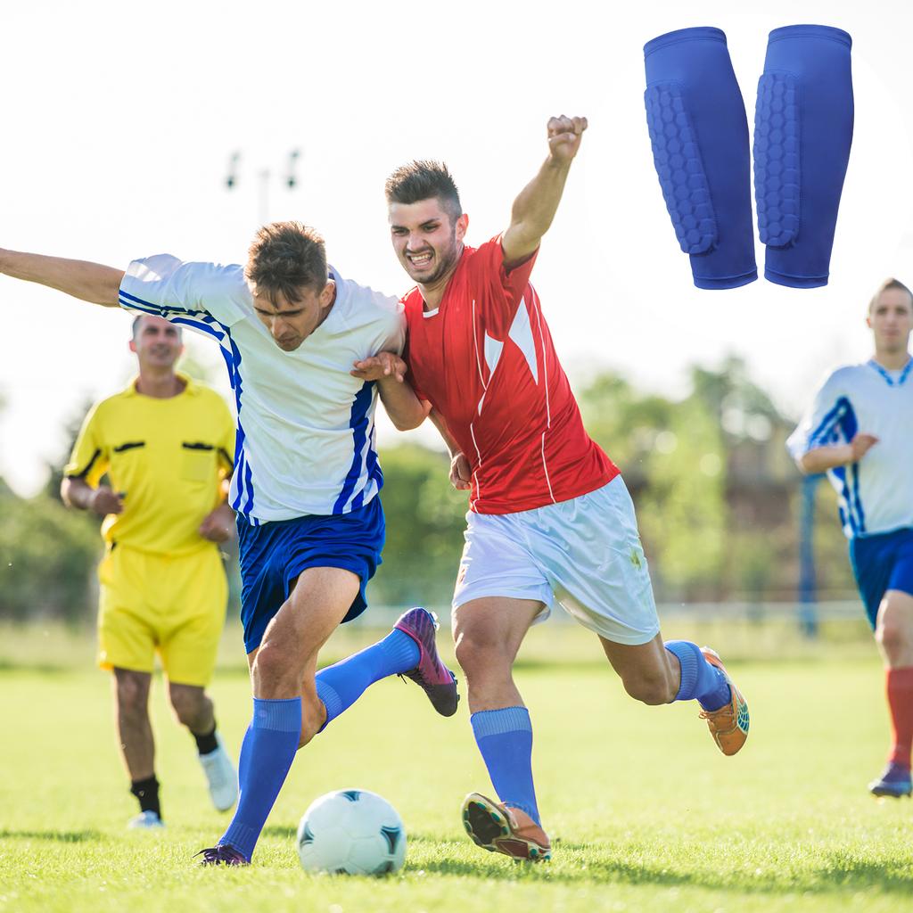 Soccer Shin Pads with Honeycomb Pads Football Shin Pads Ergonomic Lightweight Calf Protective Gear for Soccer Football 1