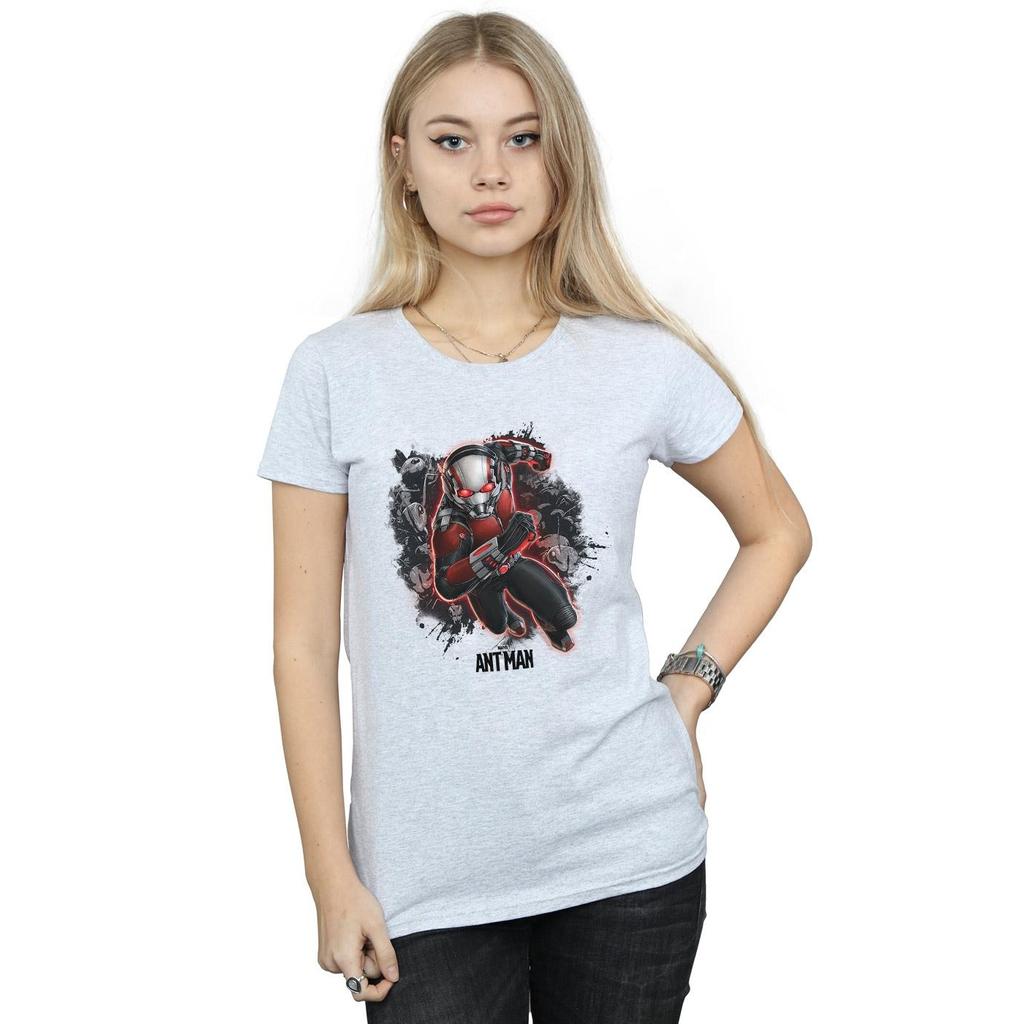 Marvel Womens/Ladies Ant-Man Ants Running Cotton T-Shirt