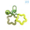 1 Stücke Fünfzackigen Stern Glocke Anhänger Schlüsselanhänger Candy Farbe Tasche Schlüsselring Schmuck Für Frauen Mädchen Auto Hängen Schmuckstück Schlüssel halter