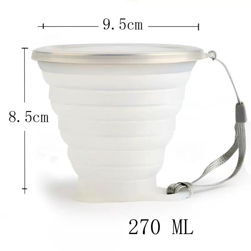 Silicone Folding Cup Travel Mini Lightweight Hotel Hotel Mouthwash Cup Retractable Travel Compression Folding Bowl