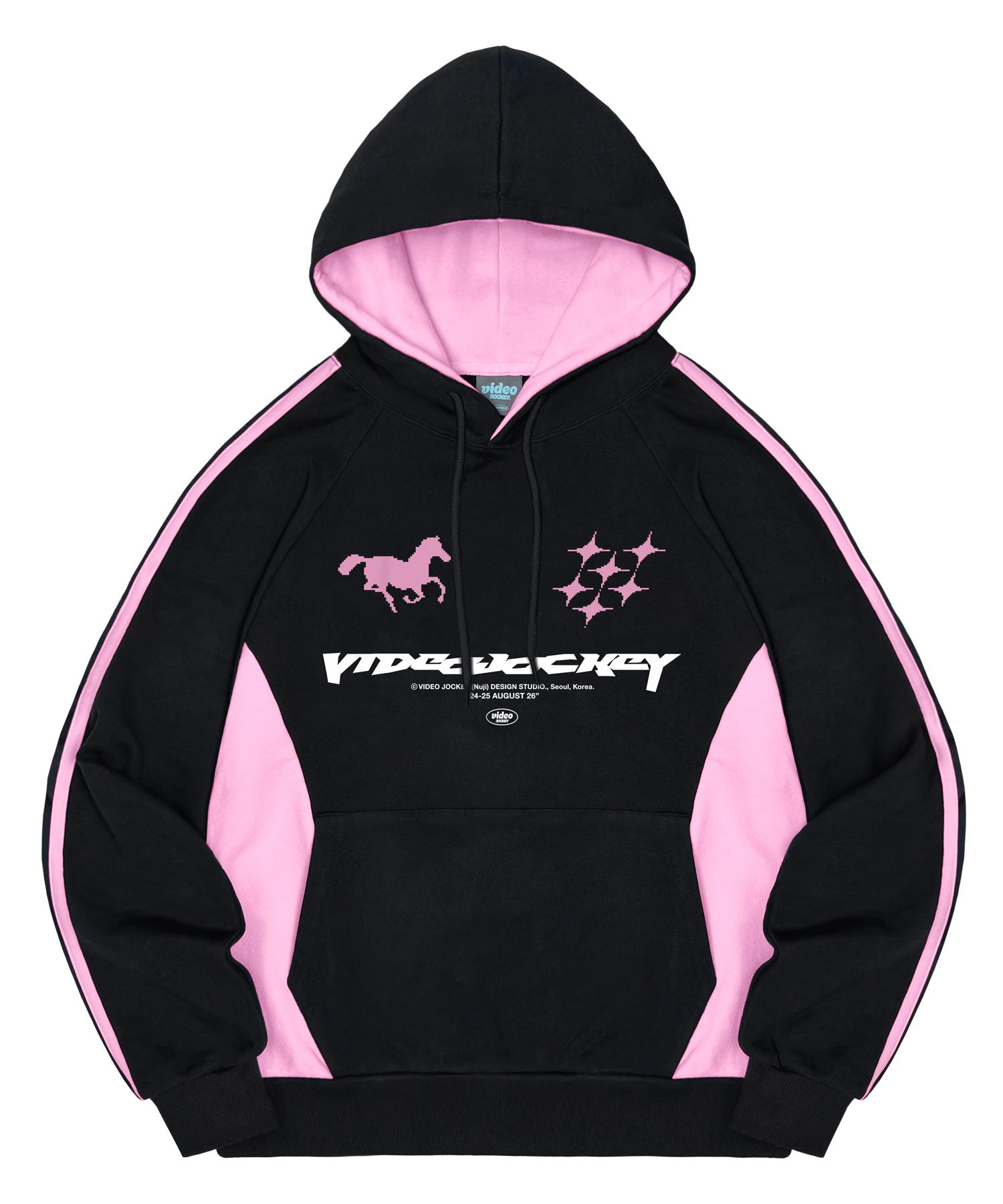 Video Jaki Starhorse Sports Hoodie [Black/Pink] M