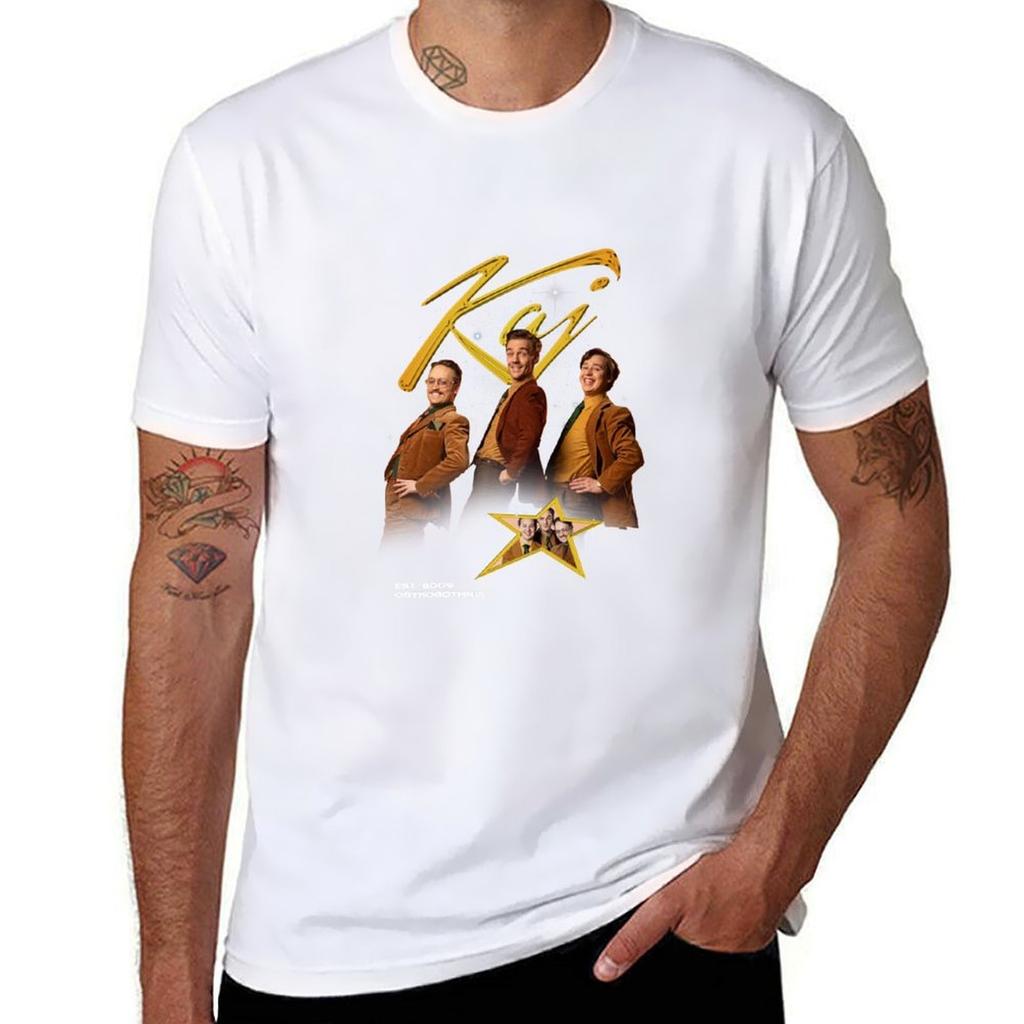 Kaj Bara Bada Bastu Eurowizja 2025 Szwecja Koszulka Merch Prosta Jednolity Kolor Dekolt Okrągły