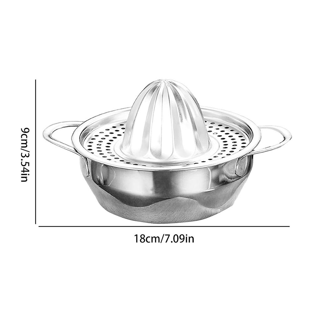 

Многофункциональная ручная портативная соковыжималка из нержавеющей стали с чашей-фильтром, подходит для выжимания сока из апельсинов, лимонов и фруктов серебряный