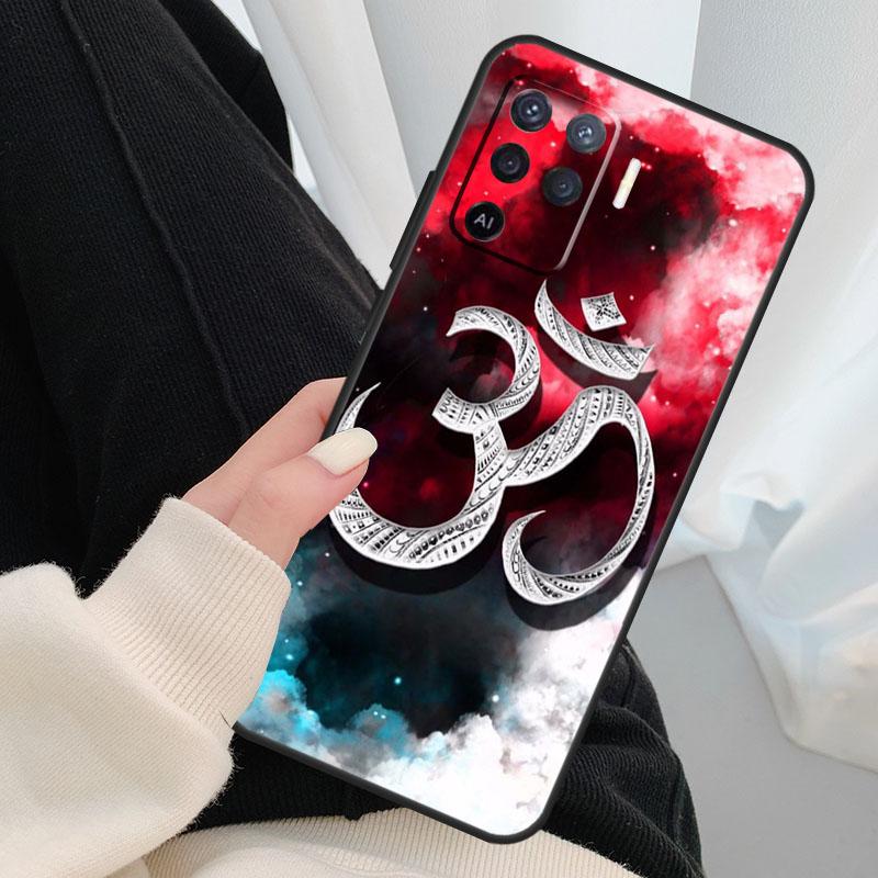 Yoga Om Hindu Symbol Case For Oppo A40 A60 A80 A5 Pro A15 A16 A17 A57 A77 A94 A74 A54 A76 A96 A18 A38 A58 A78 A98