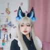 Simulation plush animal ear headgear handmade comic show cosplay cute dress up hair accessories aurora wolf ears headband