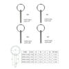 Quick Release Ball Pin for Boat Bimini Top Deck Hinge Marine Stainless Steel 316