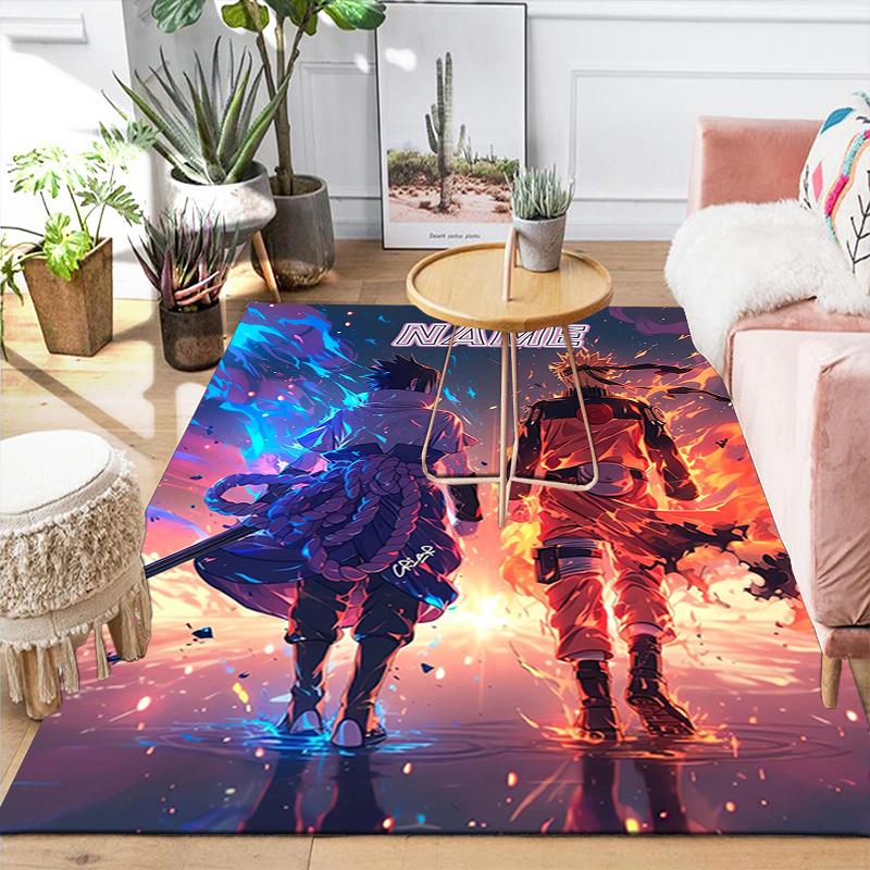 Custom 1Pc Naruto Fire Determination Rug Office Carpet Indoor Outdoor Entrance Doormat Nonslip Soft And Comfortable Living Room D2915191
