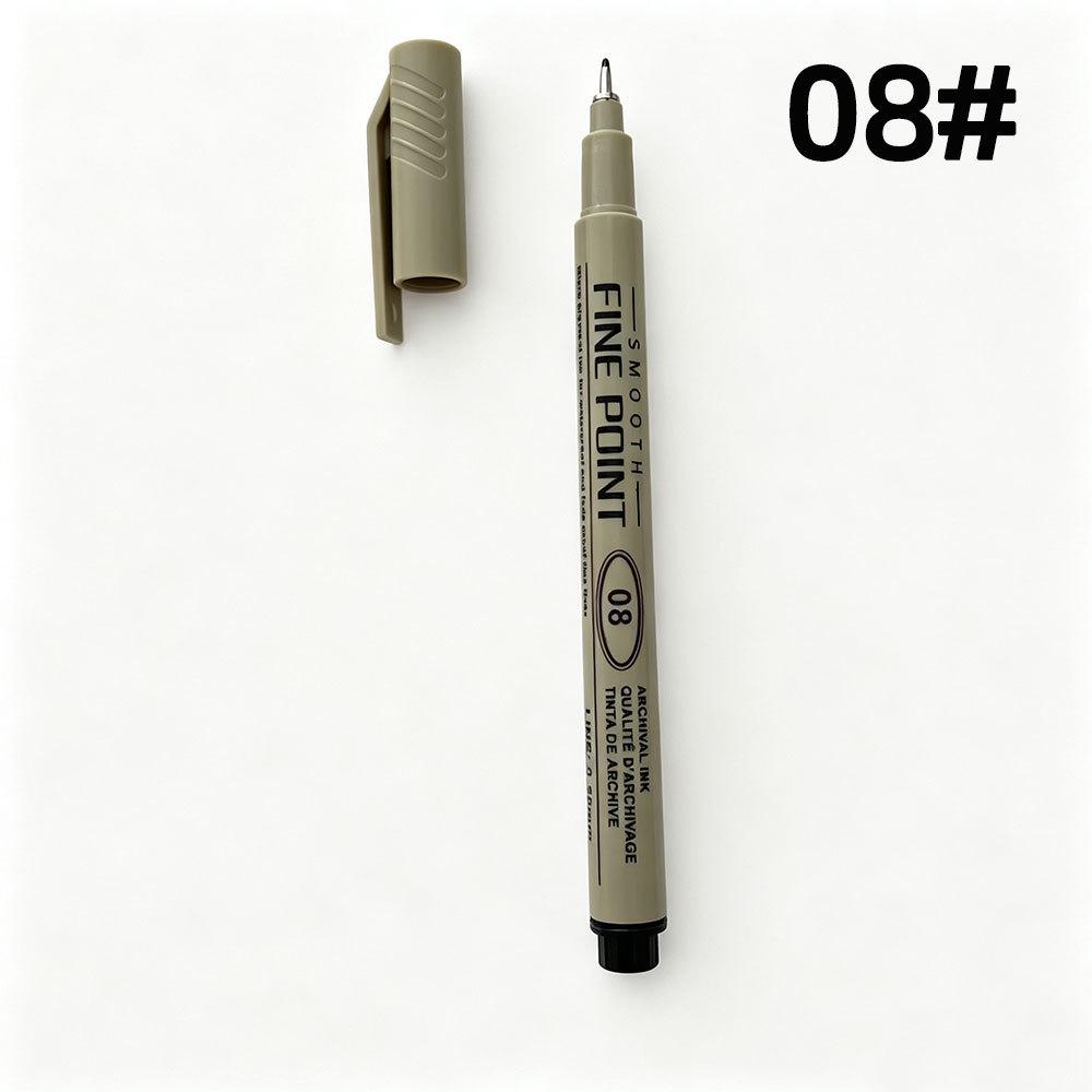 Waterproof Quick-Dry Black Fine-Liner Pen for Manga Art and Outlining