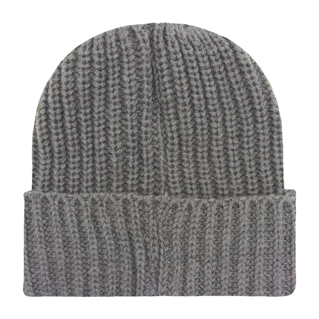 Men's And Women's Thick Needle Knitted Hat For Warmth, Flip Over Hood, Thickened Straight Strip, Versatile Yarn