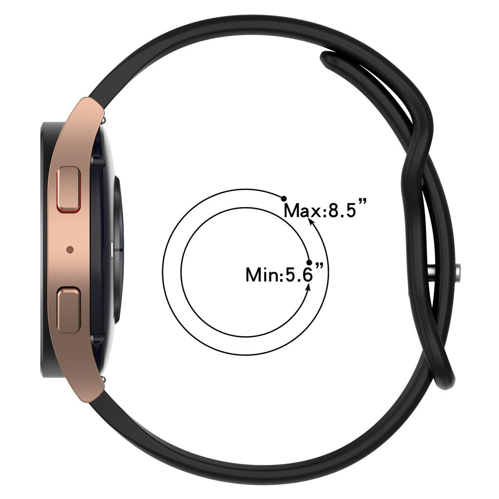 20mm 22mm Soft Slim Bands For Samsung Galaxy Watch 7/FE/5Pro/6/4 40mm 44mm/Active 2 Silicone Narrow Wristbands for Huawei Watch GT6/5/4 Pro 46mm Strap
