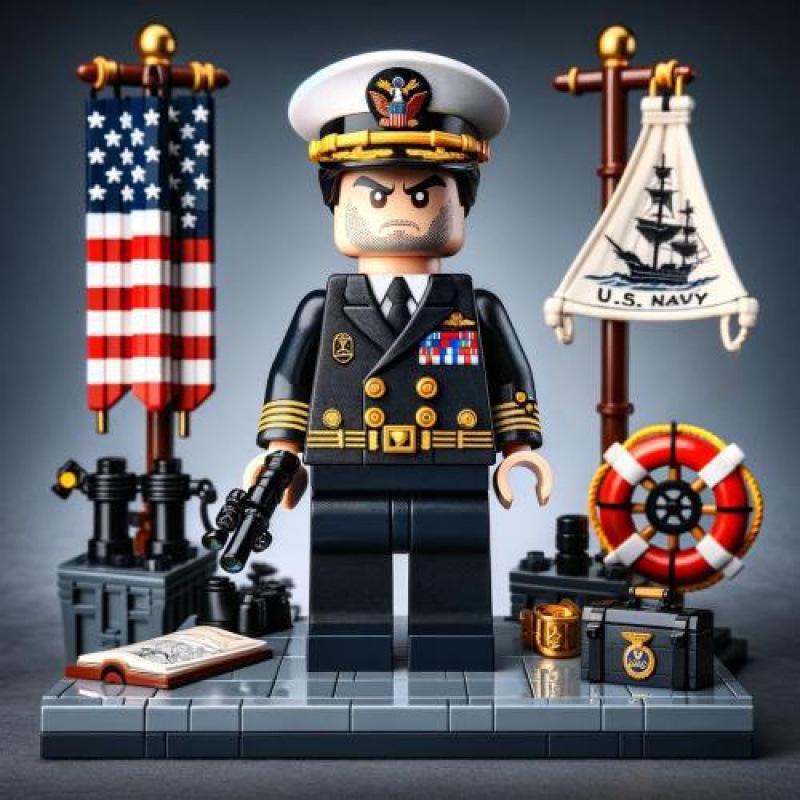 Compatible Lego small particle building block military ornament puzzle assembly toy soldier scene doll building block