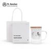 Heat-Resistant Glass Tea Infuser Mug with Handle and Lid