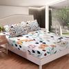 Cute cartoon animal pattern bed hat four-piece bedding set bedroom dormitory bedding decoration