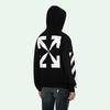Off-White Blue Monalisa Over Hood Black Men Tops OMBB037R21FLE0011001