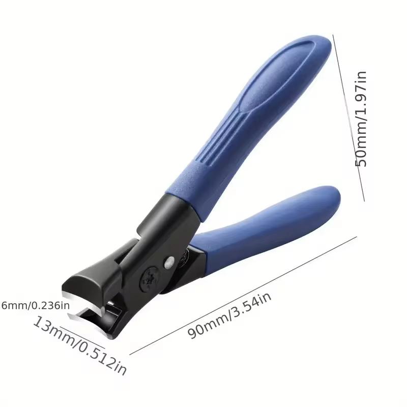 

2026 Newest Anti-Splash Nail Clippers Single Nail Clipper Thick Hard Special Nail Trimmer Large Size Household Thick Nails синий