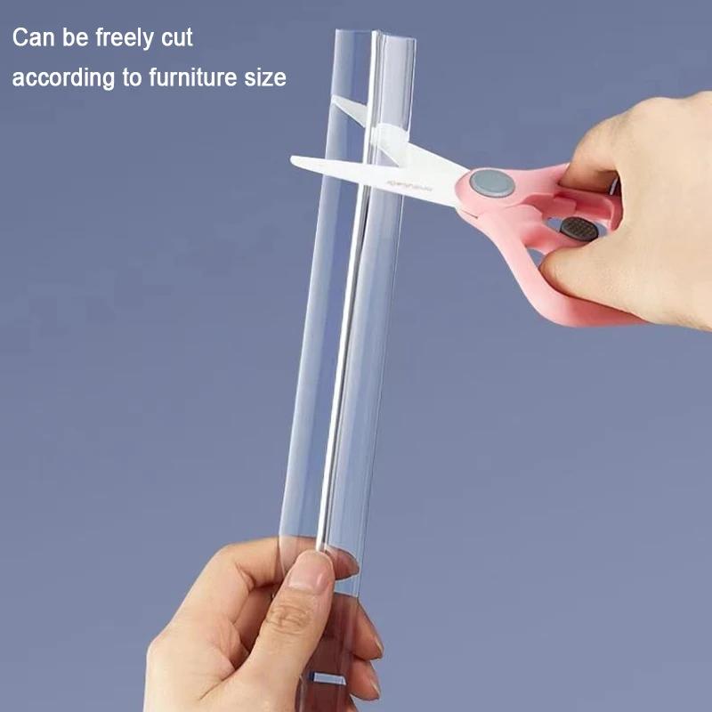 1/2/3/6M Table Edge Guard Protector Baby Safety Transparent PVC Protection Strip Self Adhesive Kids Collision Proof Soft Bumper