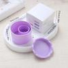 1Pcs Nail Art Brush Uv Acrylic Gels Parts Nail Tool Holder Cup With Dual Use Lid Brush Stand Palette Separate Cleaning Ridges