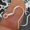 50pcs 2-Styles 925 Sterling Silver Plated Gold Rhodium Earrings Hooks Findings for DIY Earring Jewelry Making Accessories 