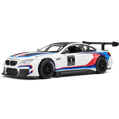 1/24 BMW M6 GT3 Model Cars Alloy Diecast Toys Wheel Pull Back Sports Car with Light Music Vehicle Children's Perfect Gifts