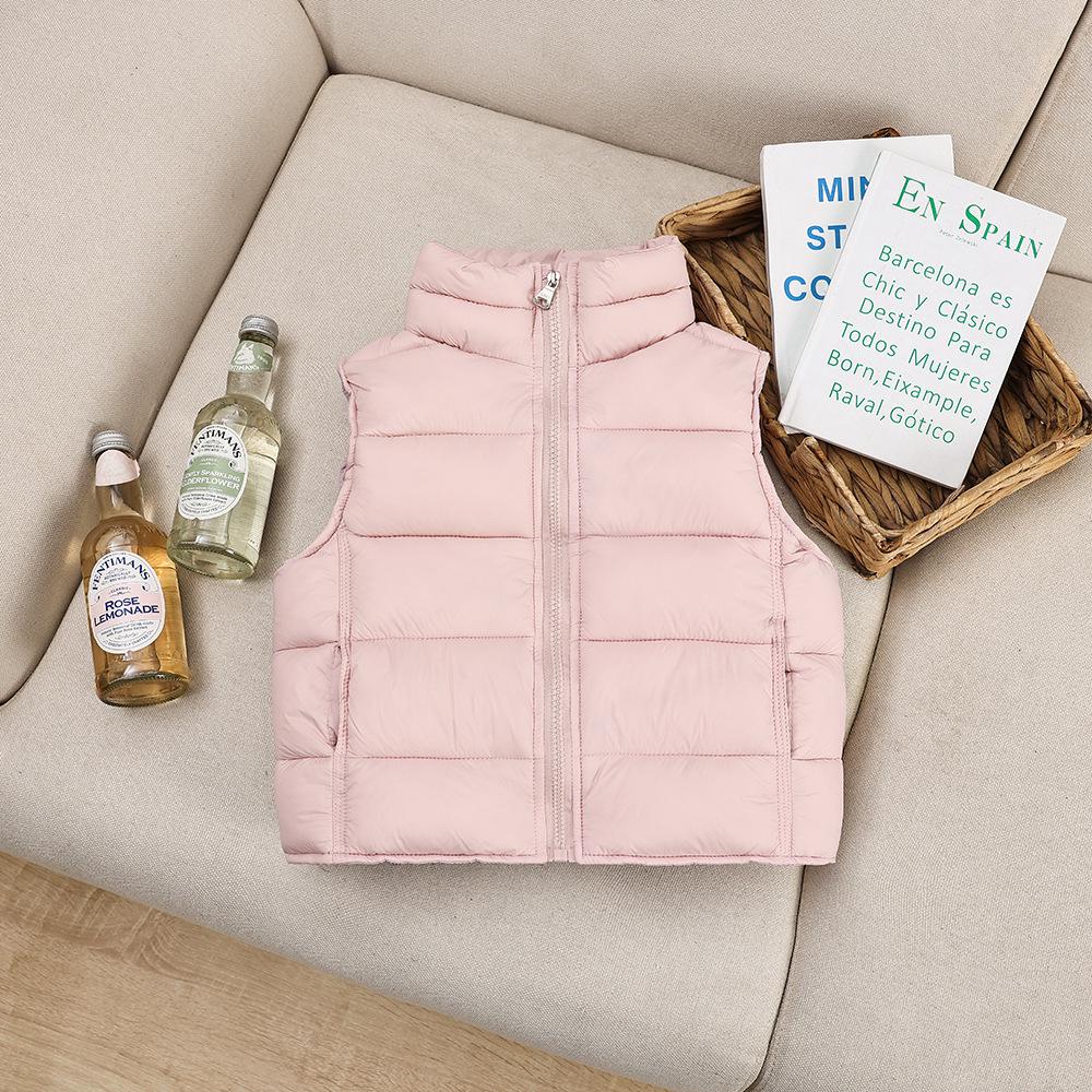 Kids' Cotton Vest: Thick Stand-up Collar Sleeveless Jacket for Boys and Girls – Stylish Autumn/Winter Gilet for Babies