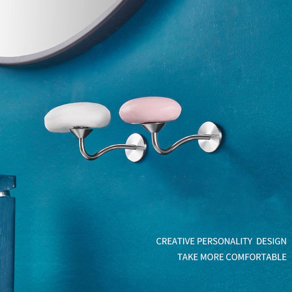 Magnetische Seifenschale aus Edelstahl, abtropfender Seifenständer, Wandmontage, Seifenhalter, Haken für Zuhause, Wohnheime und Hotelgebrauch