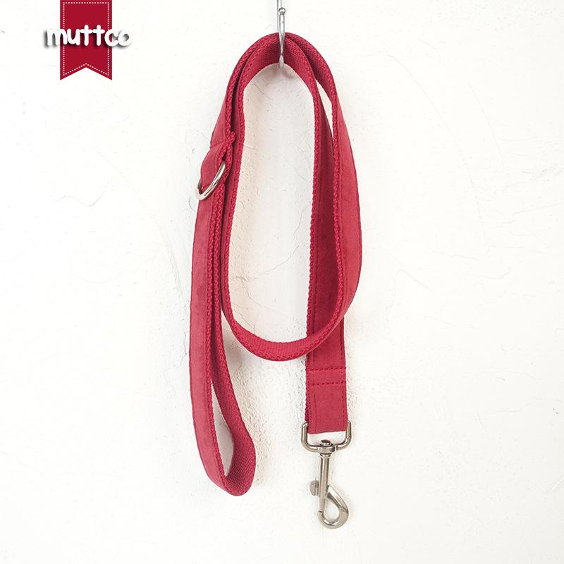 Custom Red Dog Leash and Collar Set Extra Small