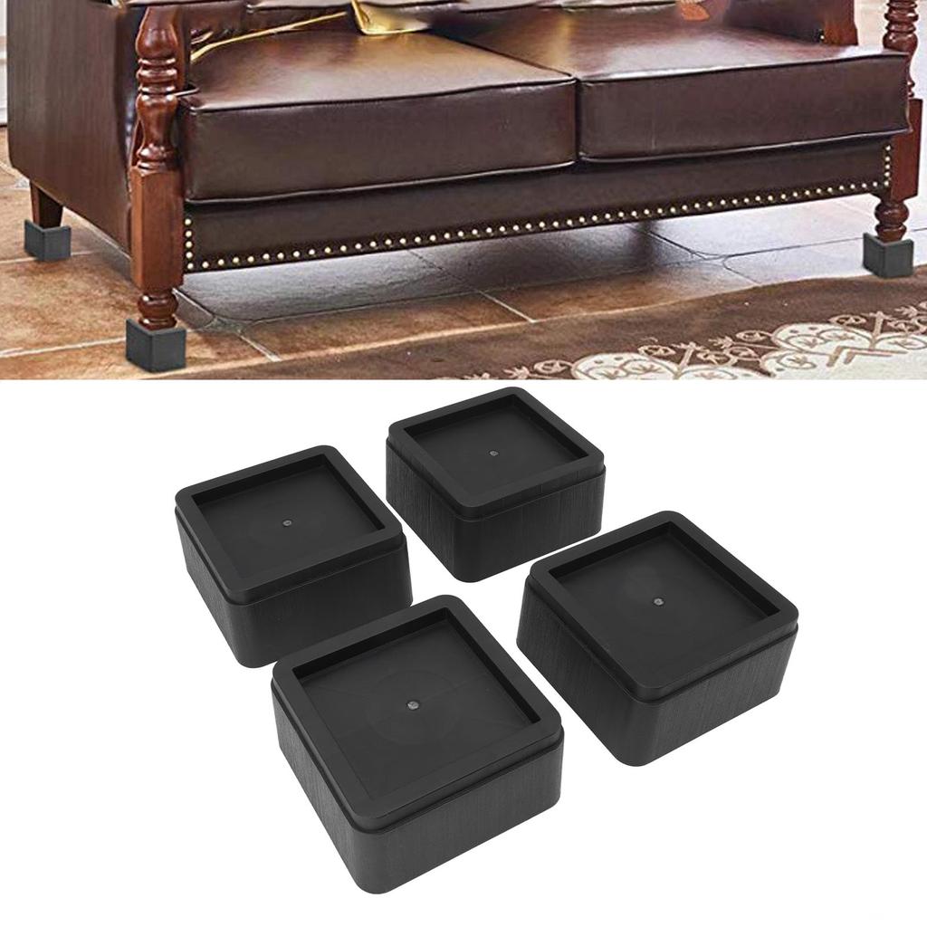4-piece furniture riser,   plastic riser pads, furniture riser by 2 inches for sofa, bed, table, robust and   design for home and
