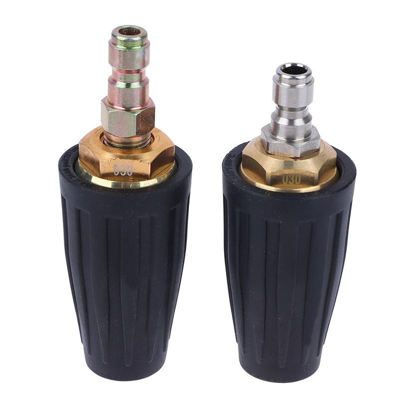 1 bucă vârfuri de spălat cu presiune turbo duză cu pulverizare rotativă la 360° duză turbo 4000 PSI cu conector rapid de 1/4 inch pentru
