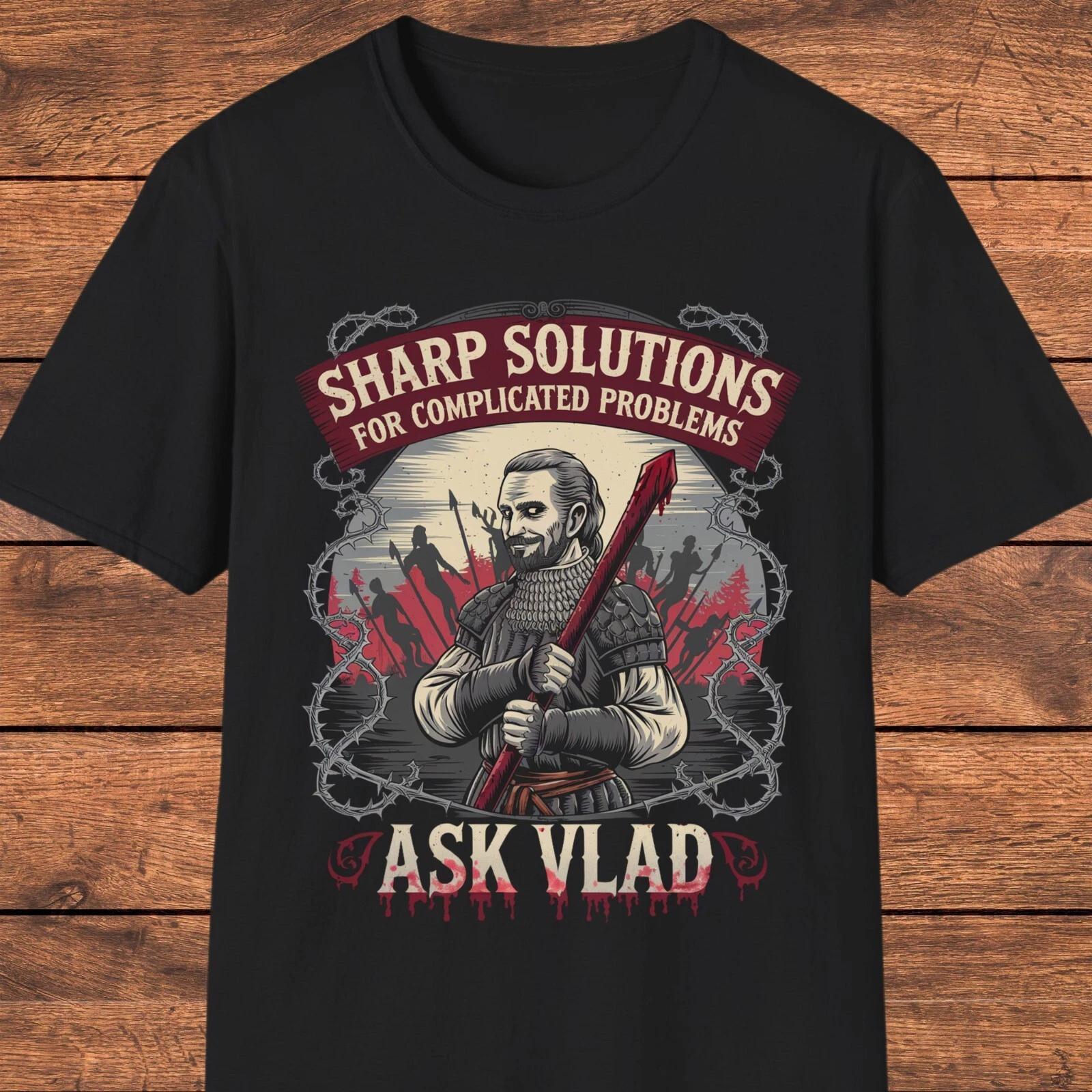 Vlad the Impaler T- Shirt, Dark Humor Medieval Graphic Tee, Vlad Dracula Shirt 3XL