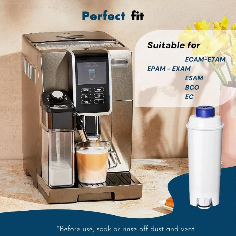 1/2/3Pcs Soft Water Filter Water Activated Carbon Replacement For Water Filter Dlsc002, Coffee And Espresso Machines Ecam Series