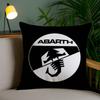 A-Abarth Scorpion Pillow Case Home Dorm Chair Back Short Plush Double-Sided Printing Office Nap Time Cushion Cover