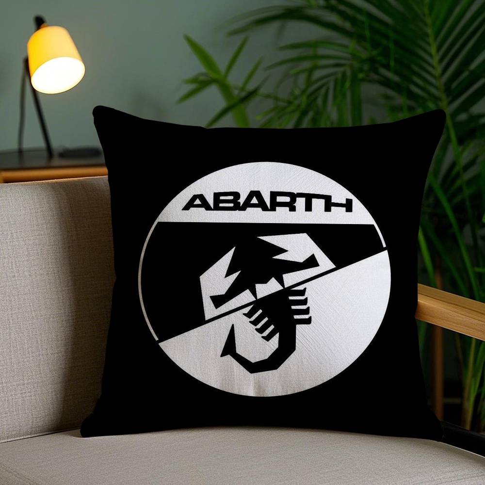 A-Abarth Scorpion Pillow Case Home Dorm Chair Back Short Plush Double-Sided Printing Office Nap Time Cushion Cover