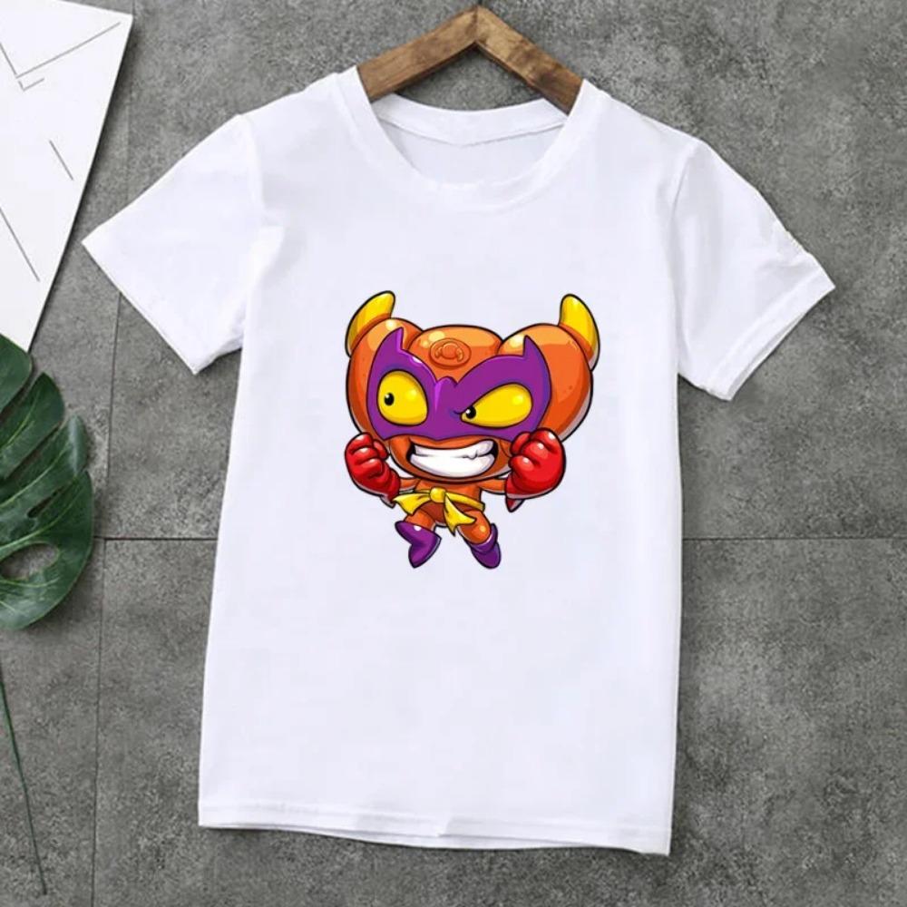 Summer Fashion Unisex T-shirt Cute Los Super Zings Series 4 Cartoon Kids T-Shirts Short Sleeve Print Boys Girls Tops,ooo5358