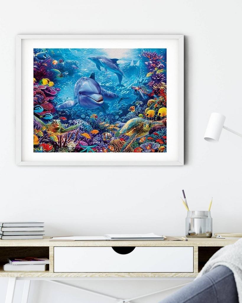 Haft diamentowy morski świat 45x60 cm