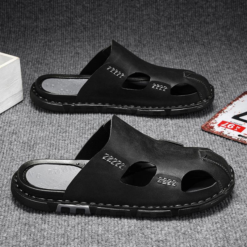 Sommer Herren Leder Hausschuhe Schuhe Große Größe Herren Hausschuh Herren Sandale Hausschuh Leder Zehensandalen Hausschuhe